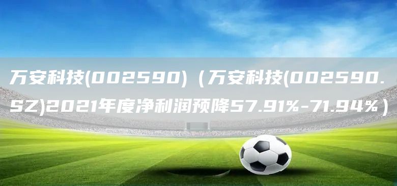 萬安科技(002590)（萬安科技(002590.SZ)2021年度凈利潤預(yù)降57.91%-71.94%）(圖1)