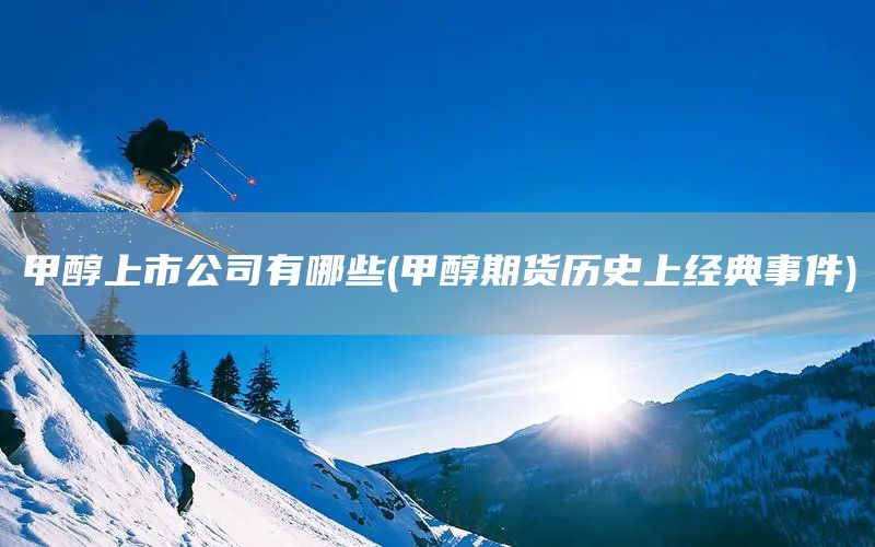 甲醇上市公司有哪些(甲醇期貨歷史上經典事件)(圖1)